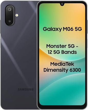 SAMSUNG GALAXY M06 5G (BLAZING BLACK, 4GB RAM, 128GB STORAGE)
