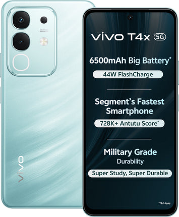 VIVO T4X 5G (GLACIAL TEAL, 6GB RAM, 128GB STORAGE)