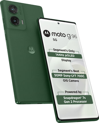 Motorola G96 5G Pantone Greener Pastures 8GB 128GB front view – SaarBazaar