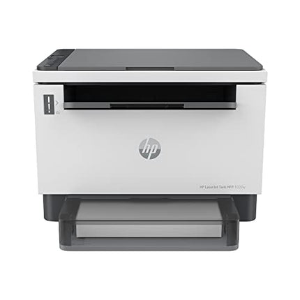 HP LASERJET TANK 1005W PRINTER FOR HOME & SMBS: 3-IN-1 PRINT+COPY+SCAN, MESS-FREE 15 SEC TONER REFILL, LOWEST COST/PAGE-B&W PRINTS, DUAL BAND WI-FI, SMART GUIDED BUTTONS, MOBILE PRINTING.