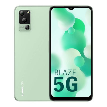 LAVA BLAZE 5G (GLASS GREEN, 4GB RAM, 128GB STORAGE)