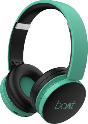 BOAT ROCKERZ 370 BLUETOOTH HEADSET (GREGARIOUS GREEN, ON THE EAR)