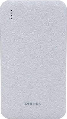 PHILIPS 5000 MAH POWER BANK (GREY, LITHIUM POLYMER)