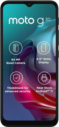MOTOROLA G30 (Pastel Sky, 64 GB) (4 GB RAM)