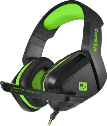 COSMIC BYTE H1 WIRED GAMING HEADSET (GREEN, ON THE EAR)