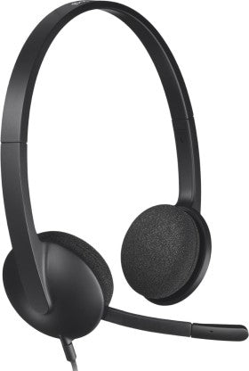 LOGITECH H340 USB WIRED HEADSET (BLACK, ON THE EAR)