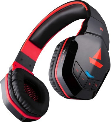 BOAT ROCKERZ 510 SUPER EXTRA BASS BLUETOOTH HEADSET (RAGING RED, ON THE EAR)