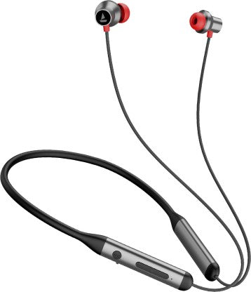 BOAT ROCKERZ 333ANC WITH CRYSTAL BIONIC SOUND,13MM DRIVERS &ACTIVE NOISE CANCELLATION BLUETOOTH HEADSET (STELLAR BLACK, IN THE EAR)