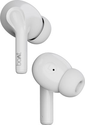 BOAT AIRDOPES 161 WITH ASAP CHARGE, 10MM DRIVERS AND 17-20 HOURS PLAYBACK BLUETOOTH HEADSET (PEARL WHITE, TRUE WIRELESS)