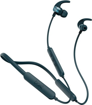 BOAT ROCKERZ 255 PRO+ / 258 PRO+ WITH ASAP CHARGE AND UPTO 40 HOURS PLAYBACK BLUETOOTH HEADSET (TEAL GREEN INDI, IN THE EAR)