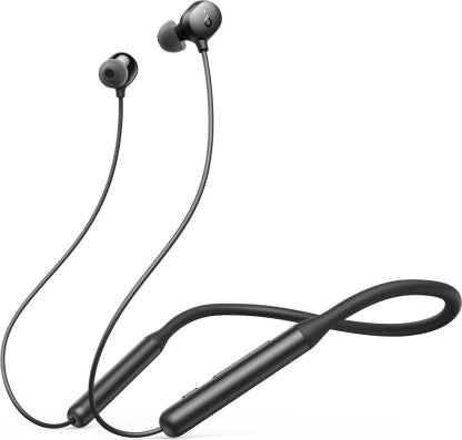 SOUNDCORE BY ANKER R500 FAST CHARGING NECKBAND WITH 20 HOURS PLAYTIME BLUETOOTH HEADSET (BLACK, IN THE EAR)