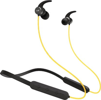 BOAT ROCKERZ 255F PRO WITH FAST CHARGING BLUETOOTH HEADSET (BLAZING YELLOW, IN THE EAR)