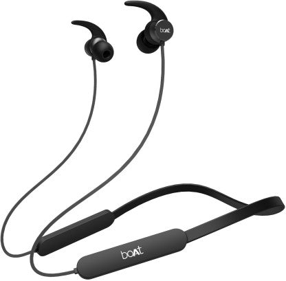 BOAT ROCKERZ 255F PRO WITH ASAP CHARGE AND UPTO 10 HOURS PLAYBACK BLUETOOTH HEADSET (ACTIVE BLACK, IN THE EAR)