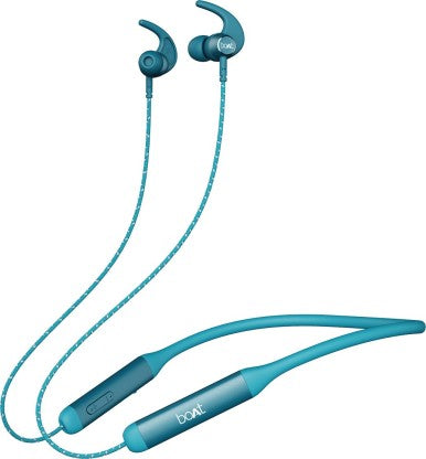 BOAT ROCKERZ 333 UPTO 30 HOURS BATTERY BLUETOOTH HEADSET (TEAL GREEN, IN THE EAR)