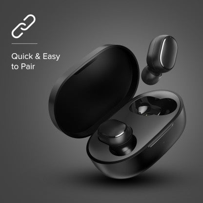REDMI EARBUDS 2C TRULY WIRELESS EARBUDS WITH BLUETOOTH 5.0, UPTO 12 HRS PLAYBACK BLUETOOTH HEADSET  (BLACK, TRUE WIRELESS)