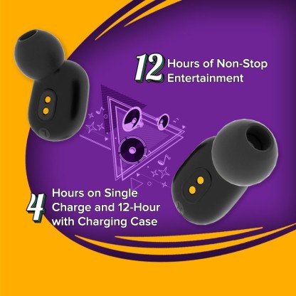 REDMI EARBUDS 2C TRULY WIRELESS EARBUDS WITH BLUETOOTH 5.0, UPTO 12 HRS PLAYBACK BLUETOOTH HEADSET  (BLACK, TRUE WIRELESS)