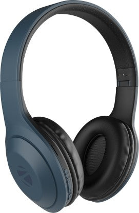 ZEBRONICS ZEB DUKE 101 WIRELESS HEADPHONE WITH MIC BLUETOOTH HEADSET (BLUE, ON THE EAR)