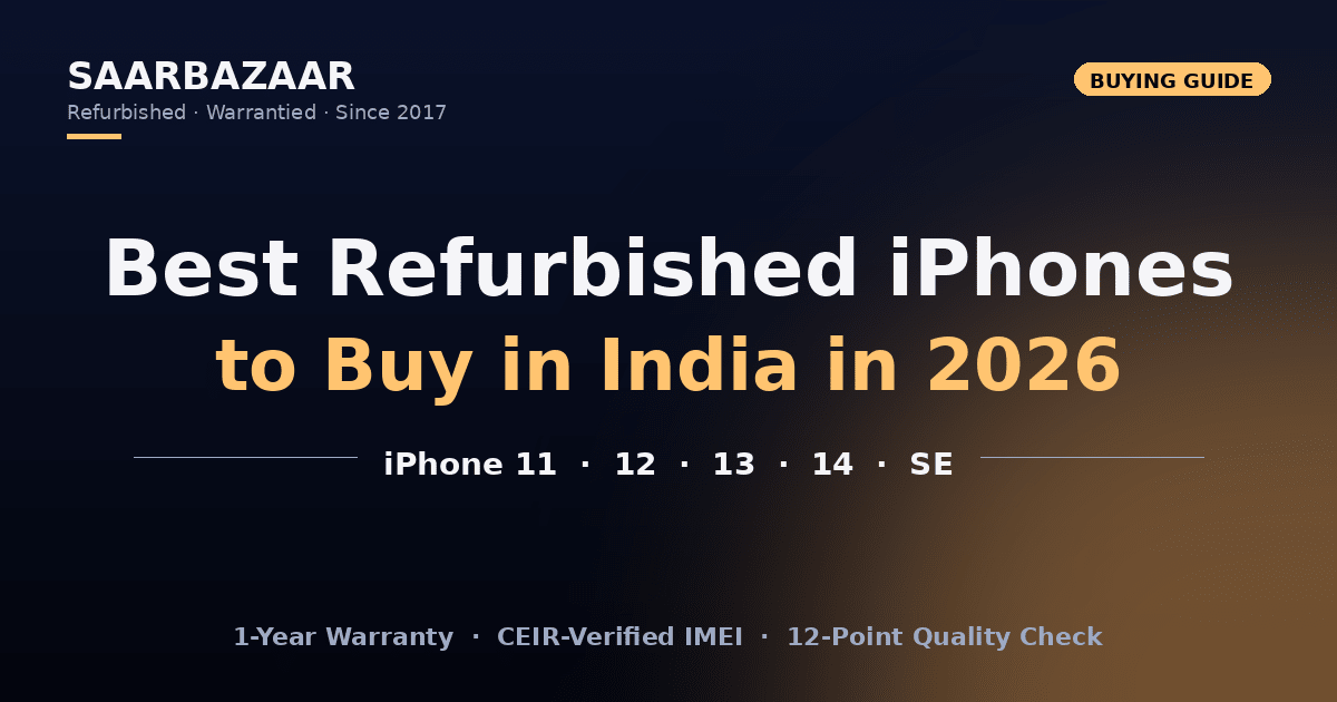 Best Refurbished iPhones to Buy in India in 2026 - SAARBazaar