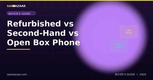 Refurbished vs Second-Hand vs Open Box Phone: What's the Difference? - SAARBazaar