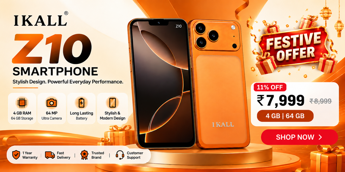 IKALL Z10 4G smartphone – 6.53 inch display, 5000mAh battery