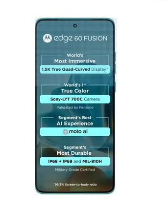 MOTO EDGE 60 FUSION 5G (PANTONE AMAZONITE, 8 GB, 256 GB STORAGE)