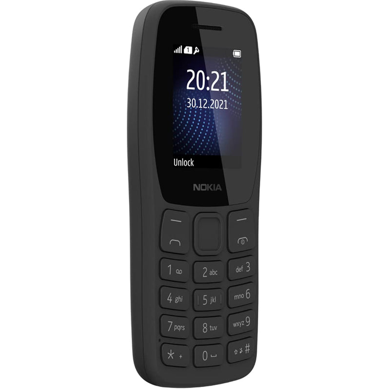 NOKIA 105 CLASSIC, SINGLE SIM, WITHOUT CHARGER KEYPAD PHONE (CHARCOAL) [Activated] [GRADE A]