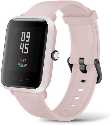 Amazfit Bip S Fitness Smartwatch, 40 Day Battery Life, 10 Sports Modes, Heart Rate, 1.28'' Always-On Display, Water Resistant, Built-In GPS, Warm Pink
