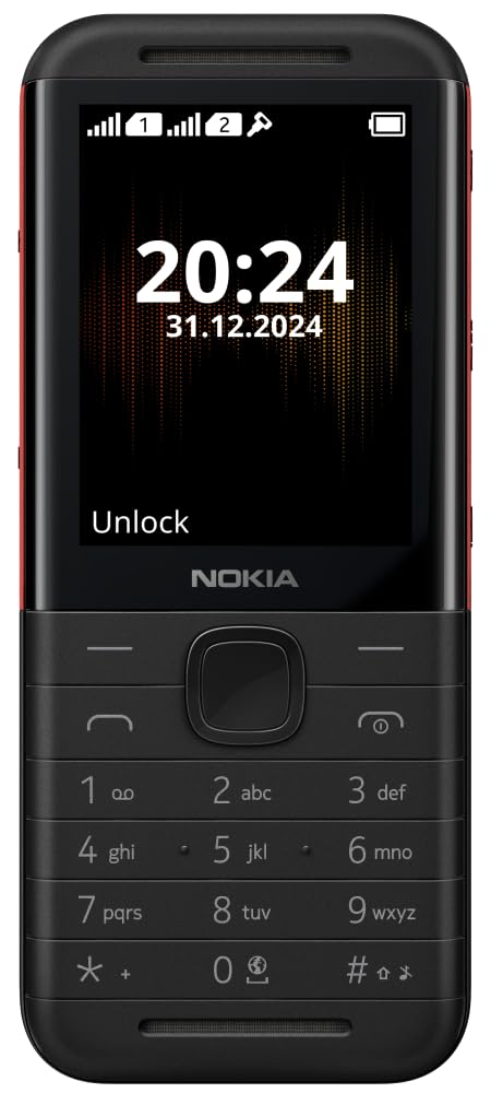 NOKIA 5310, DUAL SIM KEYPAD PHONE (BLACK, RED) [Activated] [GRADE A]