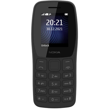 NOKIA 105 CLASSIC, SINGLE SIM, WITHOUT CHARGER KEYPAD PHONE (CHARCOAL) [Activated] [GRADE A]