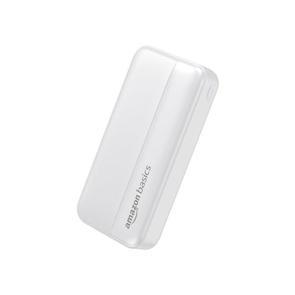 AMAZON BASICS 20000 MAH POWER BANK, DUAL OUTPUT USB-A PORTS  (WHITE) [Activated] [GRADE A]