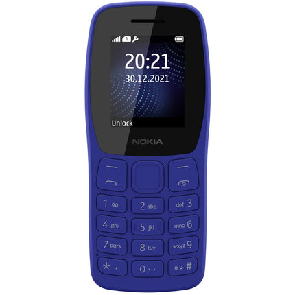 NOKIA 105 CLASSIC, SINGLE SIM, WITH CHARGER KEYPAD PHONE (BLUE) [Activated] [GRADE A]