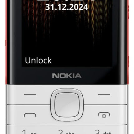 NOKIA 5310, DUAL SIM KEYPAD PHONE (WHITE,RED) [Activated] [GRADE A]