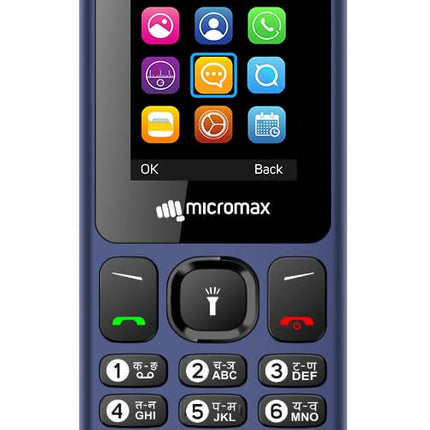 MICROMAX J3  KEYPAD PHONE (BLUE) [Activated] [GRADE A]