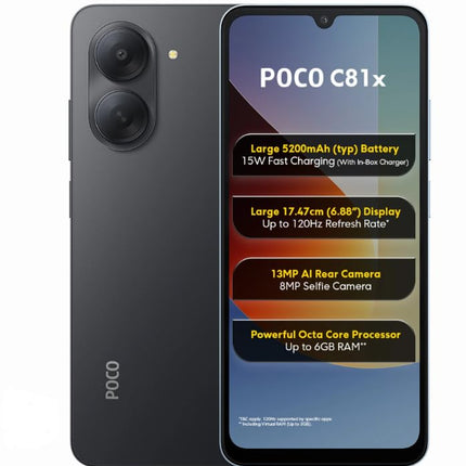 POCO C81X | 1 Year Warranty