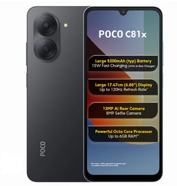 POCO C81X | 1 Year Warranty