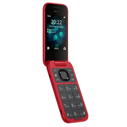 NOKIA 2660 FLIP, DUAL SIM KEYPAD PHONE (RED) [Activated] [GRADE A]