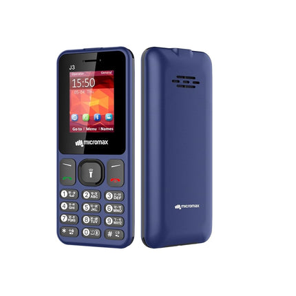 MICROMAX J3  KEYPAD PHONE (BLUE) [Activated] [GRADE A]