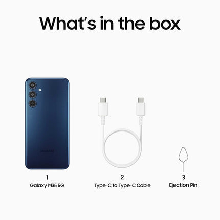 SAMSUNG GALAXY M35 5G (MOONLIGHT BLUE, 8GB RAM, 256GB STORAGE)