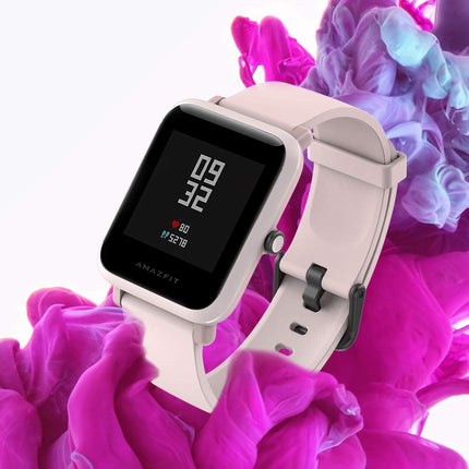 Amazfit Bip S Fitness Smartwatch, 40 Day Battery Life, 10 Sports Modes, Heart Rate, 1.28'' Always-On Display, Water Resistant, Built-In GPS, Warm Pink