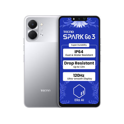 Tecno Spark Go 3  | 1 Year Warranty