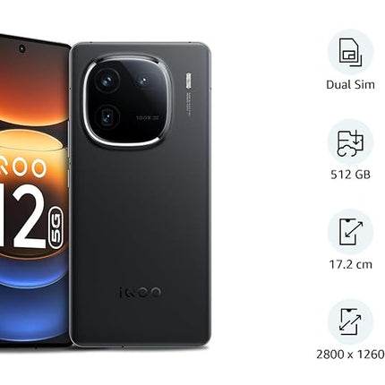 IQOO 12 5G (ALPHA, 16GB RAM, 512GB STORAGE) [Activated] [GRADE B]