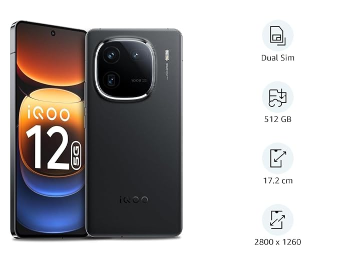 IQOO 12 5G (ALPHA, 16GB RAM, 512GB STORAGE) [Activated] [GRADE B]