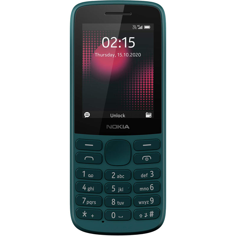 NOKIA 215 4G, DUAL SIM KEYPAD PHONE (GREEN) [Activated] [GRADE A]