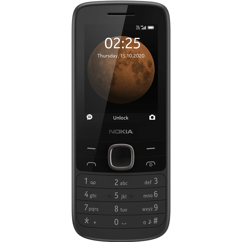 NOKIA 225 4G, DUAL SIM KEYPAD PHONE (BLACK) [Activated] [GRADE A]