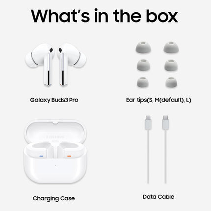 SAMSUNG GALAXY BUDS 3 PRO WITH GALAXY AI (WHITE) [Activated] [GRADE A]