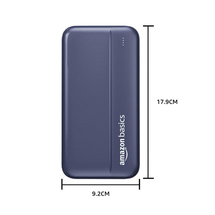AMAZON BASICS 20000MAH POWER BANK (22.5W FAST CHARGING, DARK BLUE) [Activated] [GRADE A]