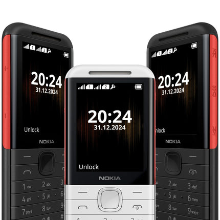 NOKIA 5310, DUAL SIM KEYPAD PHONE (BLACK, RED) [Activated] [GRADE A]