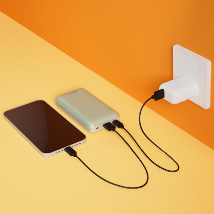 AMAZON BASICS 20000MAH (22.5W FAST CHARGING POWER BANK, LIME GREEN) [Activated] [GRADE A]