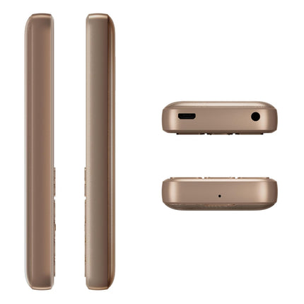 NOKIA 130, MUSIC DUAL SIM KEYPAD PHONE (GOLD) [Activated] [GRADE A]