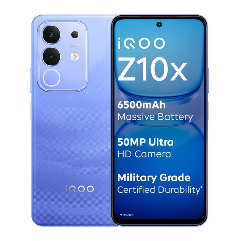 IQOO Z10X 5G (ULTRAMARINE, 6GB RAM, 128GB STORAGE)